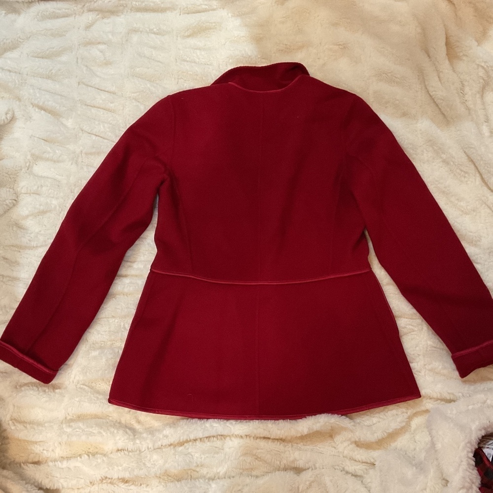 Talbots Preppy Classic Red Wool single button Blazer - Picture 4 of 4